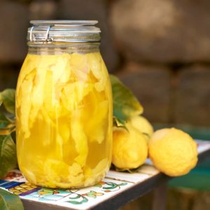 Limoncello in Jar
