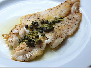 Sand Dab with Capers